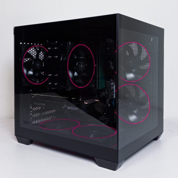 (P940) Stacionarus žaidimų-darbo kompiuteris Ryzen 5 8400F A620M 16GB DDR5 1TB NVMe SSD RX 9060 XT 8GB - Image 1