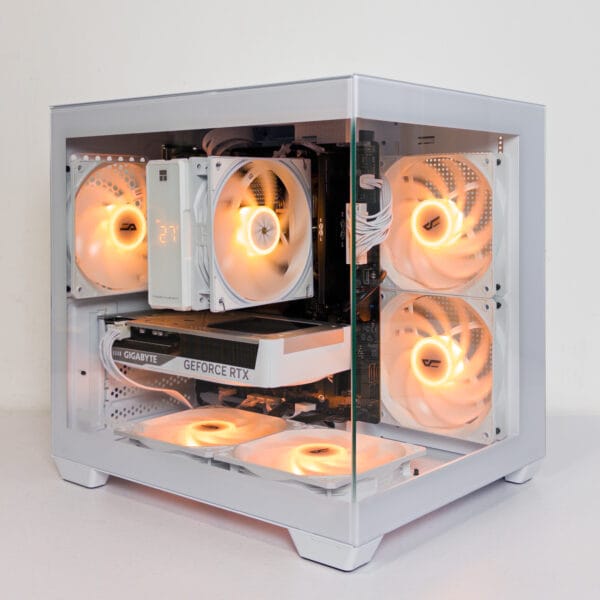 (P953) Stacionarus žaidimų-darbo kompiuteris AMD Ryzen 5 7500F B850M-X 32GB DDR5 1TB NVMe SSD RTX 5060 Ti 16GB - Image 1