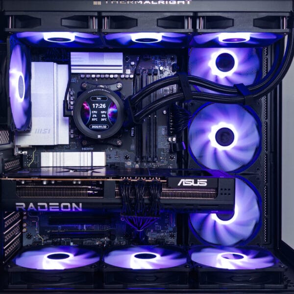 (P948) Stacionarus žaidimų-darbo kompiuteris Ryzen 7 7800X3D B850 32GB DDR5 2TB NVMe SSD RX 9070 XT 16GB - Image 2