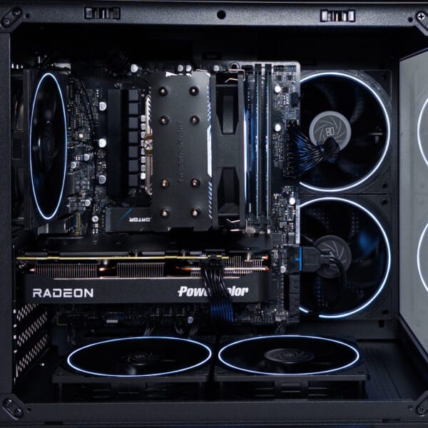 (P940) Stacionarus žaidimų-darbo kompiuteris Ryzen 5 7500F A620M 16GB DDR5 1TB NVMe SSD RX 9060 XT 8GB - Image 2