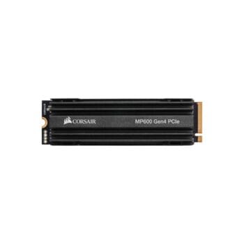 Corsair MP600 1TB NVMe PCIe Gen4 x4 M.2 SSD skaitymas 4950 MB/s, rašymas 4250 MB/s.