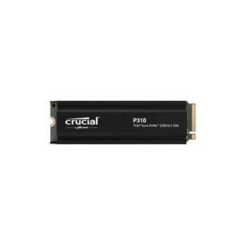 Crucial P310 1TB PCIe Gen4 NVMe 2280 M.2 SSD su radiatoriumi Skaitymas 7100 MB/s, Rašymas 6000 MB/s