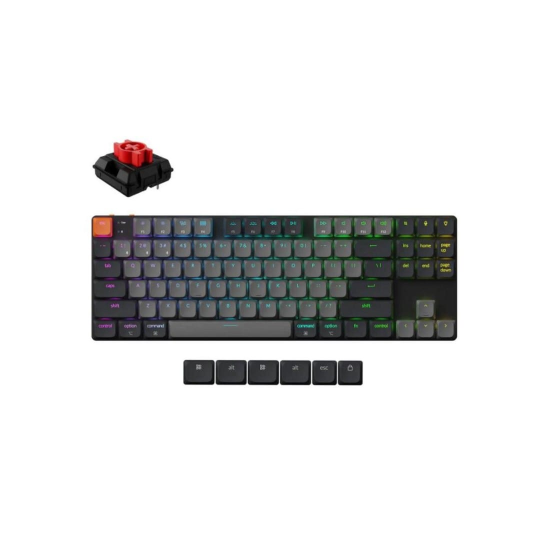 Belaidė mechaninė klaviatūra Keychron K1 QMK Wireless (Version 6) (Red Switch) - Image 1