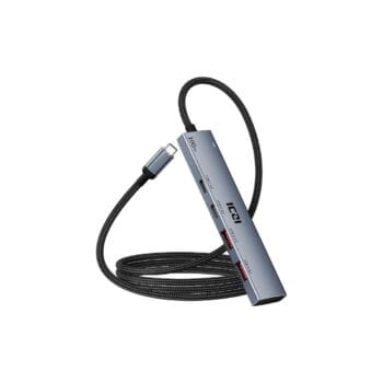 ICZI USB-C šakotuvas, 10Gbps 4-in-1 USB 3.2 adapteris su 2 USB-C ir A 3.2 prievadais, 1.2m kabelis