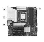 MSI PRO B860M-A WIFI mATX LGA 1851 PCIe 5.0 x16 & 4.0 x16, M.2 Gen5, Wi-Fi 7, 5G LAN MB - Image 5