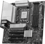 MSI PRO B860M-A WIFI mATX LGA 1851 PCIe 5.0 x16 & 4.0 x16, M.2 Gen5, Wi-Fi 7, 5G LAN MB - Image 2