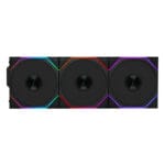 Lian Li UNI FAN TL Wireless 120 3vnt. Reverse Blade (Atvirkštiniai) Juodi