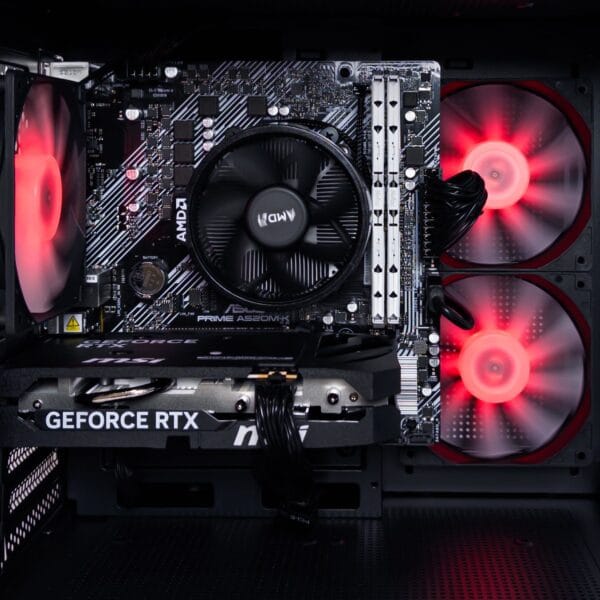 (P973) Stacionarus žaidimų-darbo kompiuteris Ryzen 5 5500 A520M 16GB DDR4 1TB NVMe SSD RTX 3060 Ti 8GB - Image 4