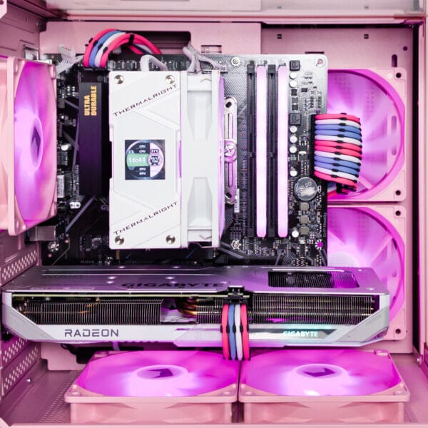 (P974) Stacionarus žaidimų-darbo kompiuteris Ryzen 5 5600X B550M 16GB DDR4 1TB NVMe SSD RX 9060 XT 16GB - Image 3