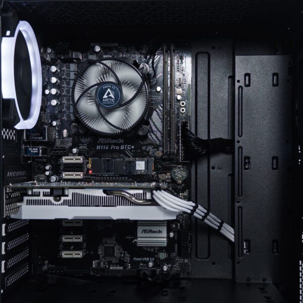 (P980) Stacionarus žaidimų-darbo kompiuteris Intel I5-6600 H110 16GB DDR4 500GB SSD RX 580 8GB (ATNAUJINTAS) - Image 2