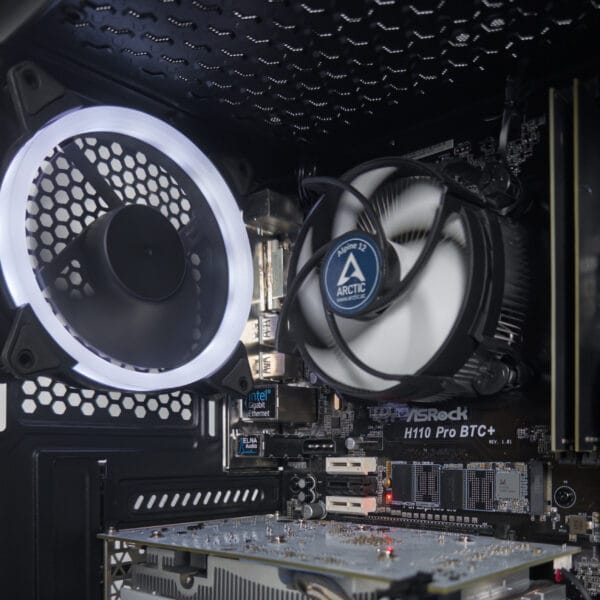 (P980) Stacionarus žaidimų-darbo kompiuteris Intel I5-6600 H110 16GB DDR4 500GB SSD RX 580 8GB (ATNAUJINTAS) - Image 3