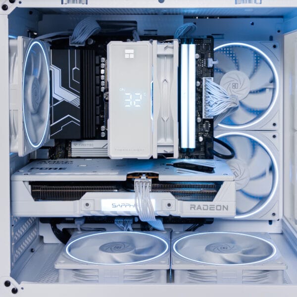 (P958) Stacionarus žaidimų-darbo kompiuteris Ryzen 5 7500F B850M WIFI 32GB DDR5 1TB NVMe SSD RX 9060 XT 16GB - Image 2