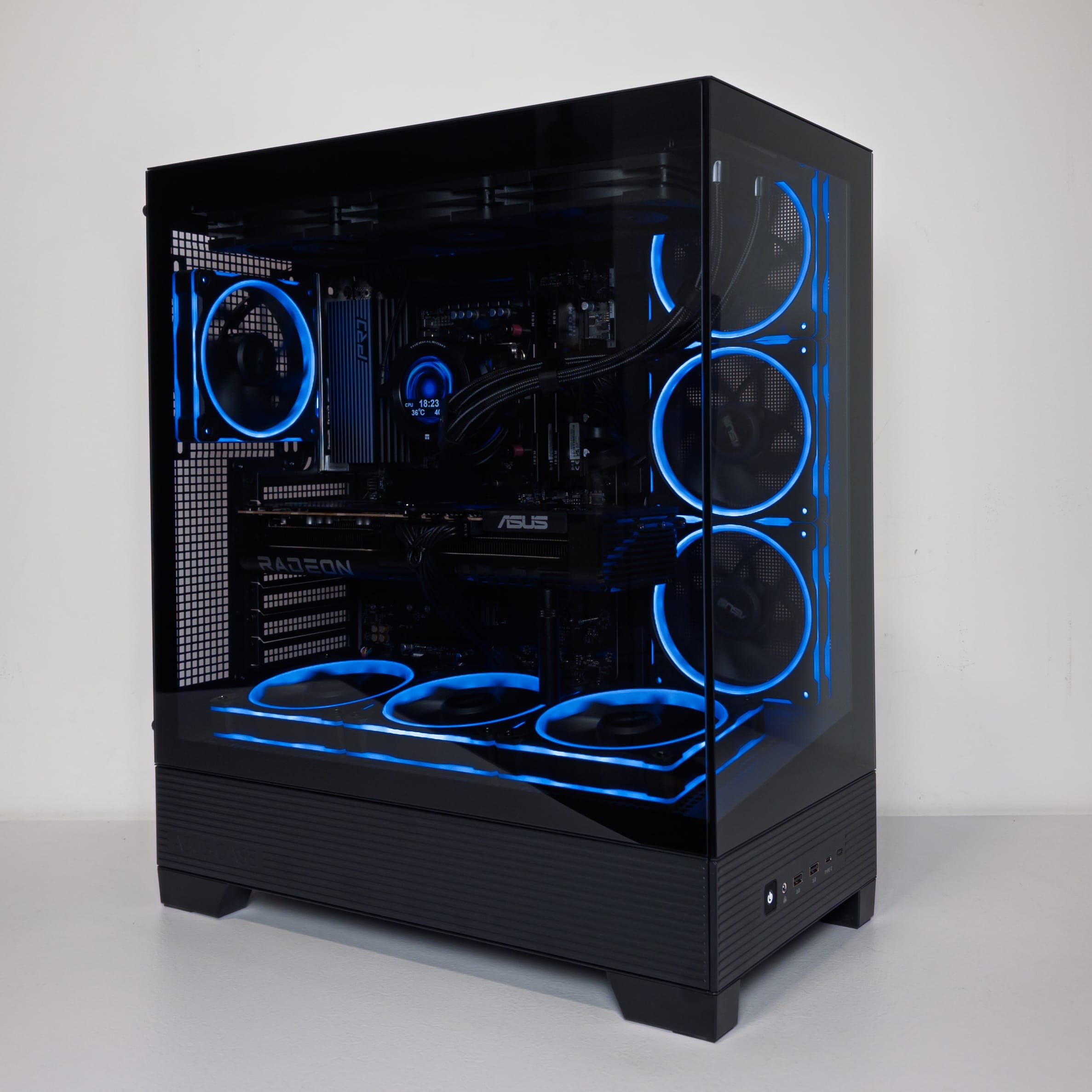 IDG_20260224_182301_459 (P954) Stacionarus žaidimų-darbo kompiuteris Ryzen 7 9850X3D B850 32GB DDR5 1TB NVMe SSD RX 9070 XT 16GB - Image 1