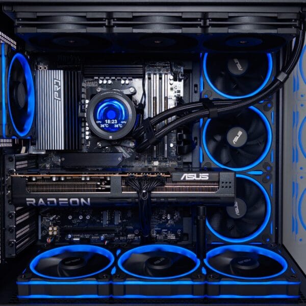 (P954) Stacionarus žaidimų-darbo kompiuteris Ryzen 7 9850X3D B850 32GB DDR5 1TB NVMe SSD RX 9070 XT 16GB - Image 4