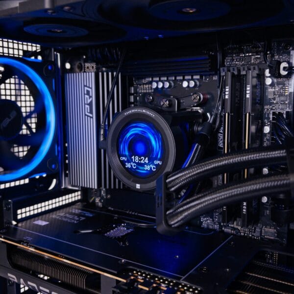 (P954) Stacionarus žaidimų-darbo kompiuteris Ryzen 7 9850X3D B850 32GB DDR5 1TB NVMe SSD RX 9070 XT 16GB - Image 3