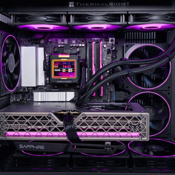 (P755) Stacionarus žaidimų-darbo kompiuteris Ryzen 7 7700 B850 WIFI 32GB DDR5 1TB NVMe SSD RX 7800 XT 16GB - Image 2