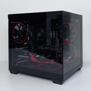 (P995) Stacionarus žaidimų-darbo kompiuteris Ryzen 5 5500 A520M WiFi 16GB DDR4 1TB NVMe RTX 5060 8GB