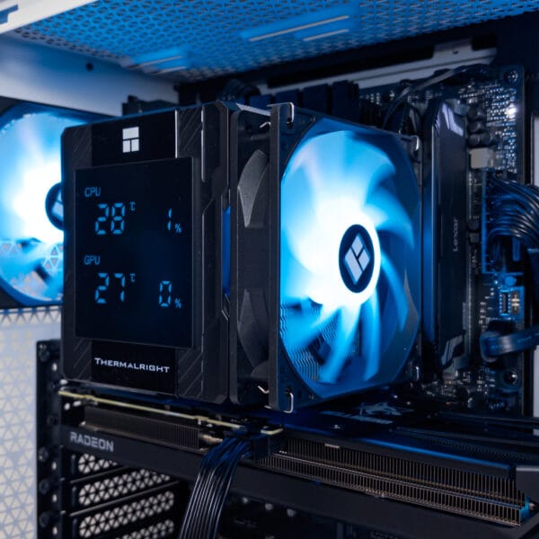 (P983) Stacionarus žaidimų-darbo kompiuteris Ryzen 7 7700 B650 WiFi 32GB DDR5 1TB NVMe RX 9060 XT 16GB - Image 4