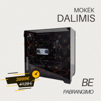 (SP05) Stacionarus žaidimų-darbo kompiuteris Ryzen 7 9850X3D X870 WiFi 64GB DDR5 2TB NVMe SSD RTX 5080 16GB