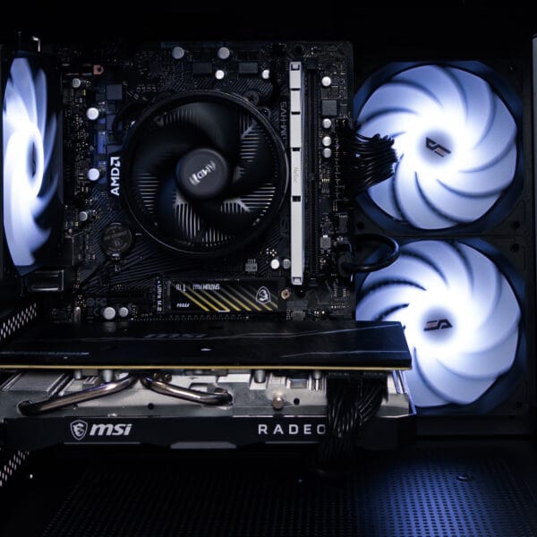 (P978) Stacionarus žaidimų-darbo kompiuteris Ryzen 5 5500 A520M 16GB DDR4 1TB NVMe RX 5700XT 8GB - Image 2