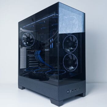 (P954) Stacionarus žaidimų-darbo kompiuteris Ryzen 7 9850X3D B850 WiFi 32GB DDR5 1TB NVMe SSD RX 9070 XT 16GB