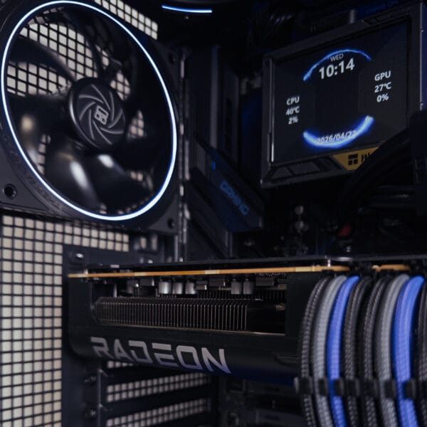 (P954) Stacionarus žaidimų-darbo kompiuteris Ryzen 7 9850X3D B850 WiFi 32GB DDR5 1TB NVMe SSD RX 9070 XT 16GB - Image 4
