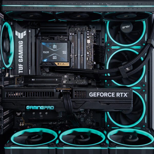 (P843) Stacionarus žaidimų-darbo kompiuteris Ryzen 7 9800X3D B850-E WiFi 64GB DDR5 2TB NVMe SSD RTX 5080 16GB - Image 2